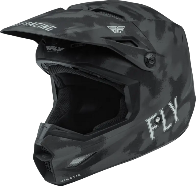 Fly Racing Fly Racing F73-3316YL Youth Kinetic S.E. Tactic Helmet Matte Grey Camo Yl