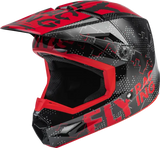 Fly Racing Fly Racing F73-3490YM Youth Kinetic Scan Helmet Black/Red Ym