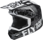 Fly Racing Fly Racing F73-3491YL Youth Kinetic Scan Helmet Black/White Yl