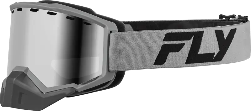 Focus Snow Goggle Silver/Char W/ Silver Mirror/Smoke Lens