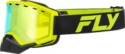 Focus Snow Goggle Black/Hi-Vis W/ Gold Mirror/Yellow Lens