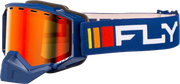 Zone Snow Goggle Navy/White W/ Red Mirror/Amber Lens