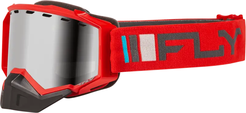 Zone Snow Goggle Red/Charcoal W/ Silver Mirror/Smoke Lens