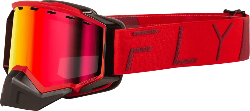 Zone Pro Snow Goggle Red W/ Red Mirror/Plrzd Smoke Lens