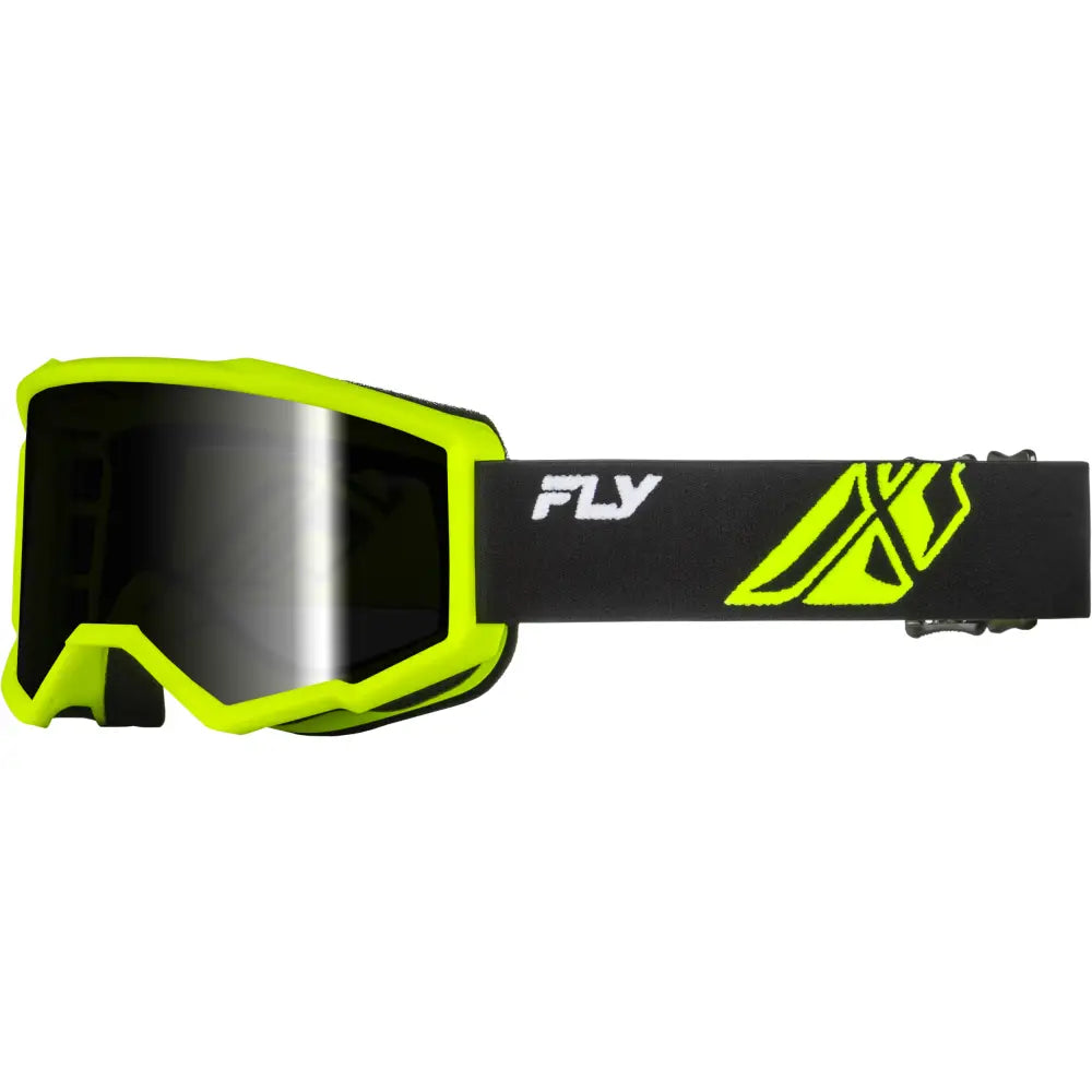 FLY Racing Focus Watercraft Goggle (2026) Eyewear 37-51169 - Black Frame Smoke Lens Dark Hydrophoc