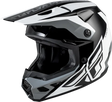 Kinetic Crest Helmet Black/White/Grey 2x - FLY RACING