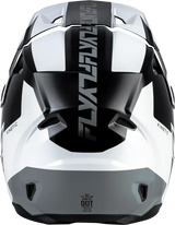 Kinetic Crest Helmet Black/White/Grey 2x - FLY RACING