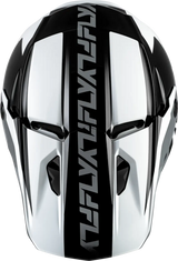 Kinetic Crest Helmet Black/White/Grey 2x - FLY RACING