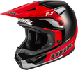 Kinetic Dbk Helmet Black/Red/Grey Sm - FLY RACING