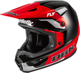 Kinetic Dbk Helmet Black/Red/Grey Sm - FLY RACING