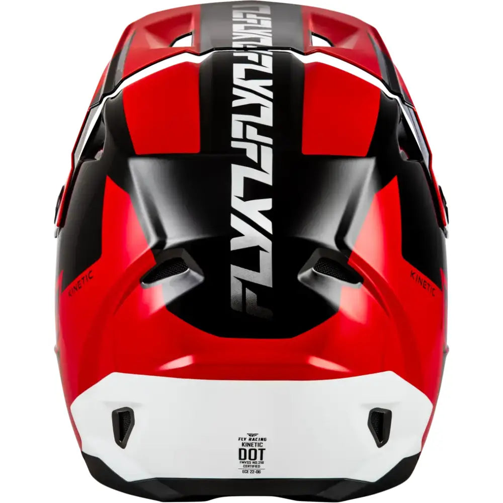 Kinetic Crest Helmet Red/Black/White Sm - FLY RACING