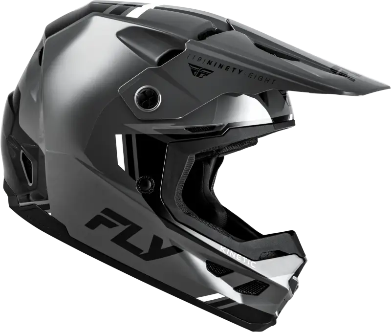 Kinetic Verdict Helmet Grey/Black/White Xs - FLY RACING