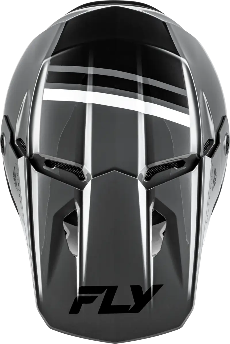 Kinetic Verdict Helmet Grey/Black/White Xs - FLY RACING