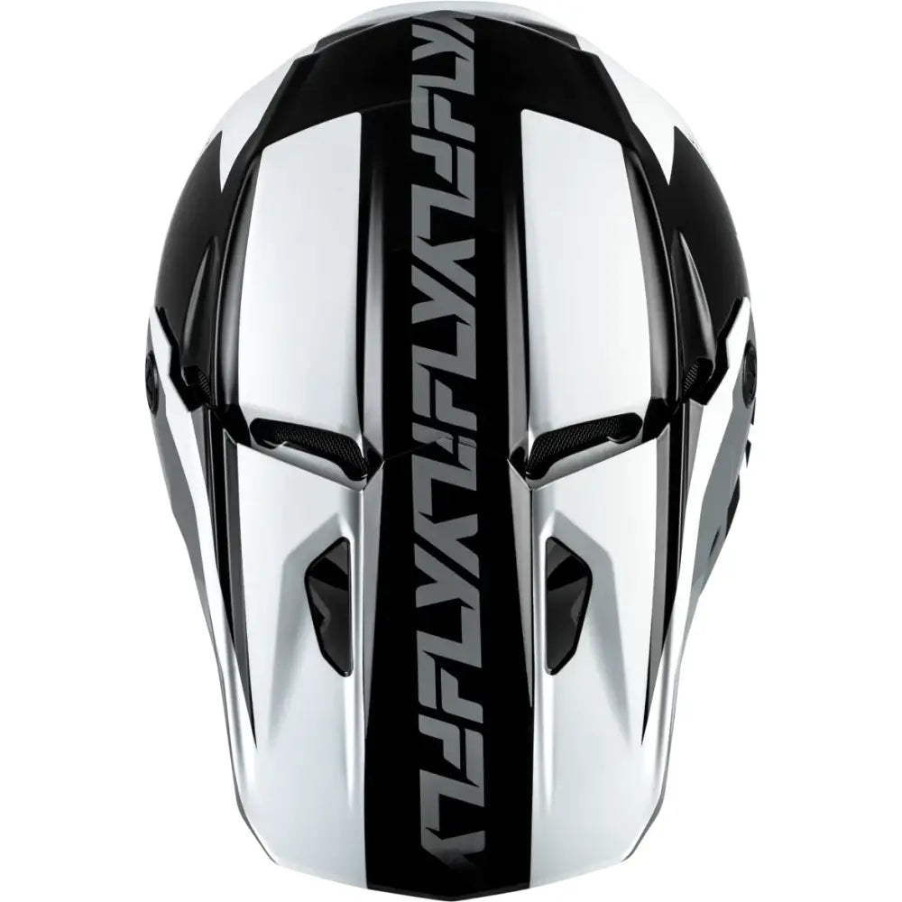 Kinetic Crest Helmet Black/White/Grey Md - FLY RACING