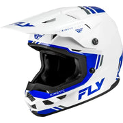 Kinetic Verdict Helmet White/Blue/Grey Lg - FLY RACING