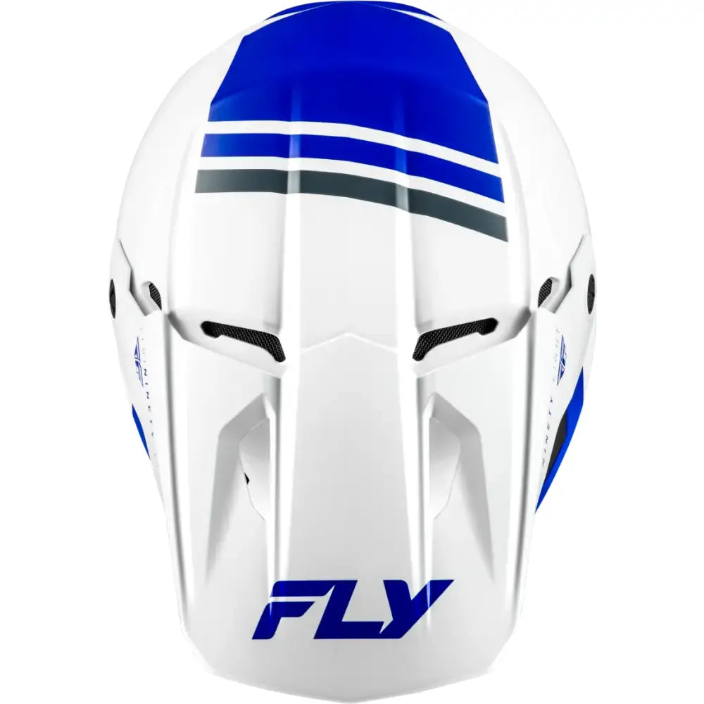 Kinetic Verdict Helmet White/Blue/Grey 2x - FLY RACING