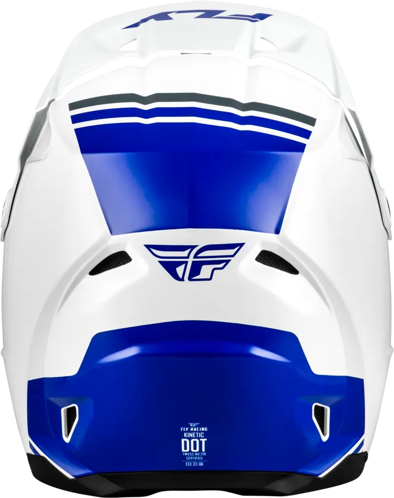 Kinetic Verdict Helmet White/Blue/Grey 2x - FLY RACING