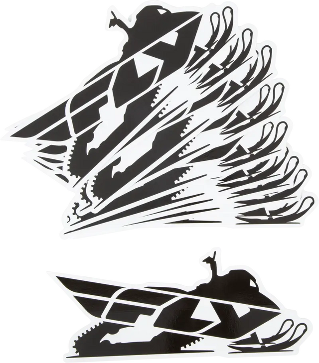 Snow Sticker - 10/Pk 8"