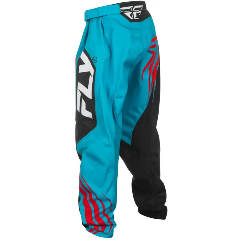 FLY RACING Youth F 16 Pants C378-23126 in Cyan/Black/Red - Size 26 - FLY RACING