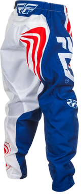 FLY RACING Youth F 16 Pants C378-23220 - Red/White/Blue, Size 20 - FLY RACING