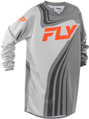 FLY RACING Youth F 16 Jersey in Grey/Orange - Part Number 378-223YS - FLY RACING