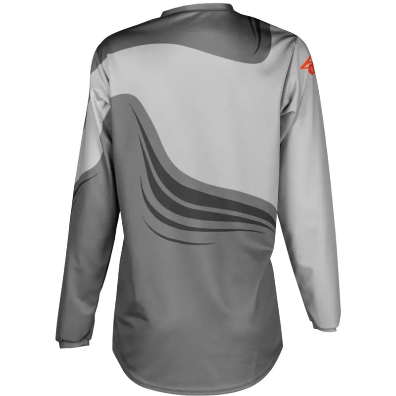 FLY RACING Youth F 16 Performance Jersey in Grey and Orange - Size YXL - FLY RACING