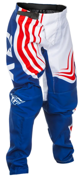 FLY RACING Youth F 16 Pants Ca/Ny Red/White/Blue C378-23224 - FLY RACING