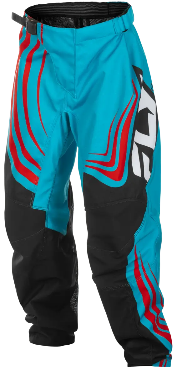 FLY RACING Youth F 16 Pants C378-23124 in Cyan/Black/Red - Size 24 - FLY RACING