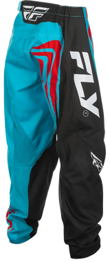FLY RACING Youth F 16 Pants C378-23124 in Cyan/Black/Red - Size 24 - FLY RACING