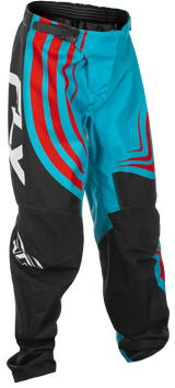 FLY RACING Youth F 16 Pants C378-23124 in Cyan/Black/Red - Size 24 - FLY RACING