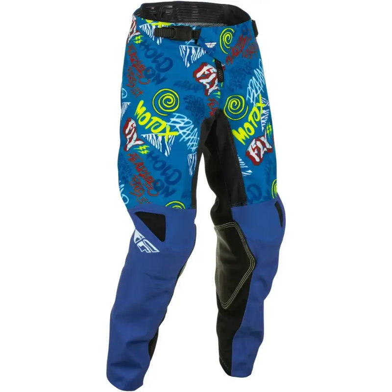 Youth Kinetic Rebel Pants Blue/Light Blue Sz 26, vibrant design perfect for young riders, available at Powersports.