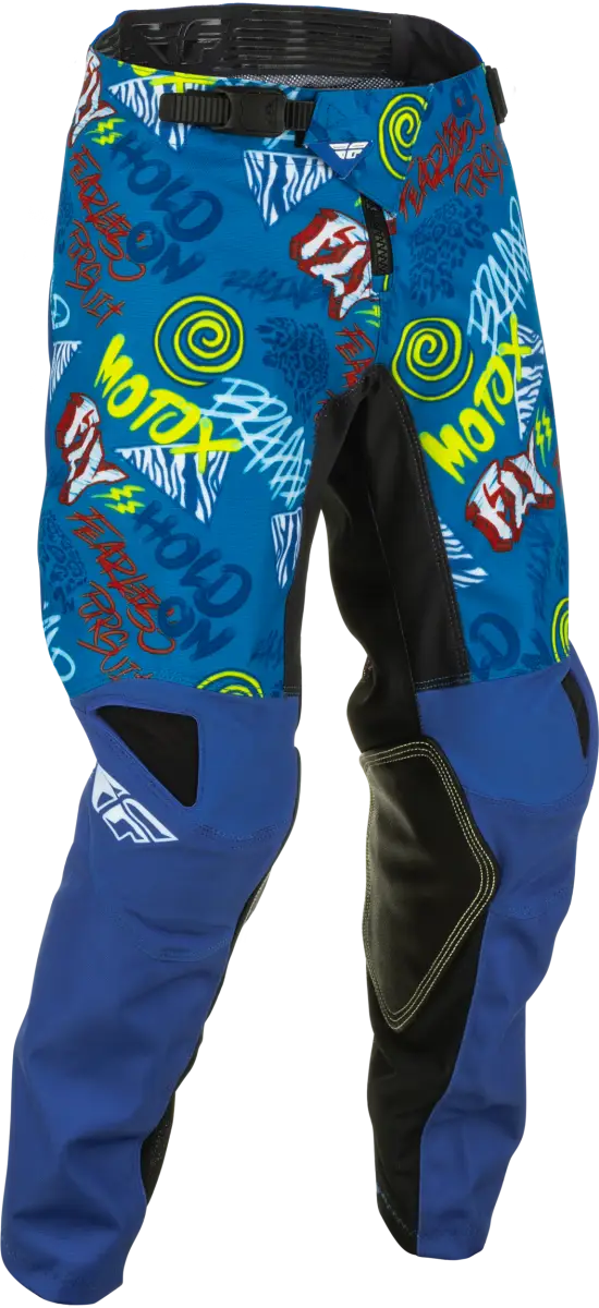 Fly Racing Fly Racing 375-43722 Youth Kinetic Rebel Pants Blue/Light Blue Sz 22