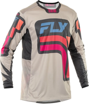 FLY RACING Youth Lite Vice Jersey - Light Grey/Pink/Coral YXL - FLY RACING