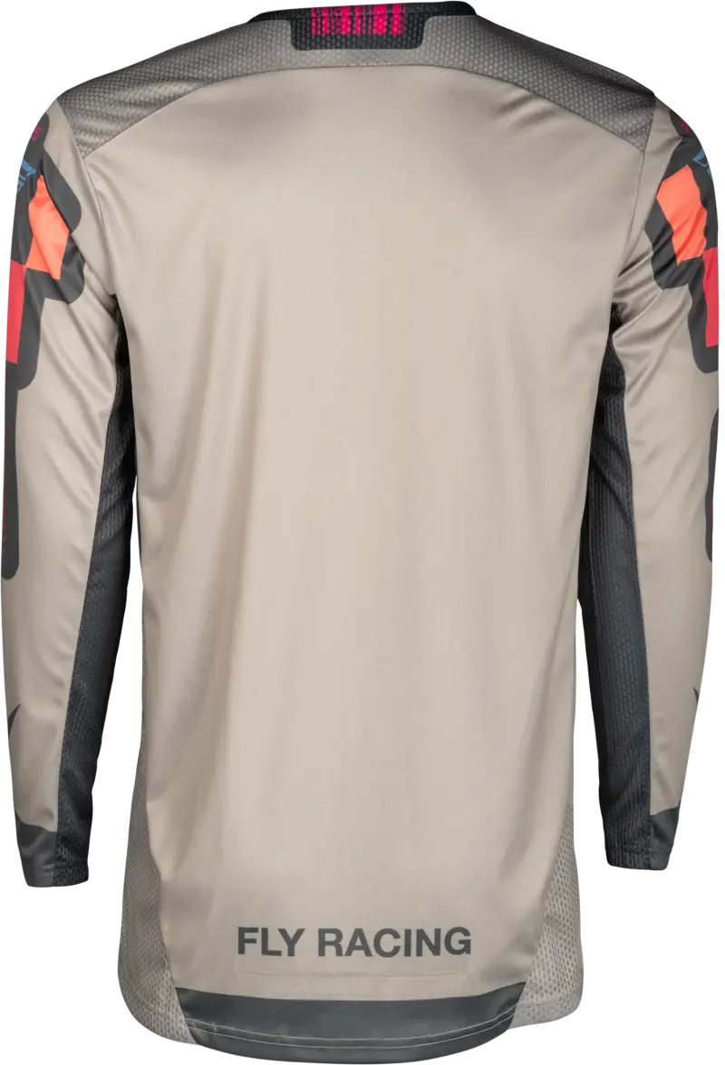 FLY RACING Youth Lite Vice Jersey - Light Grey/Pink/Coral YXL - FLY RACING