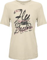 Fly Women's Vintage Tee Bone Lg - FLY RACING