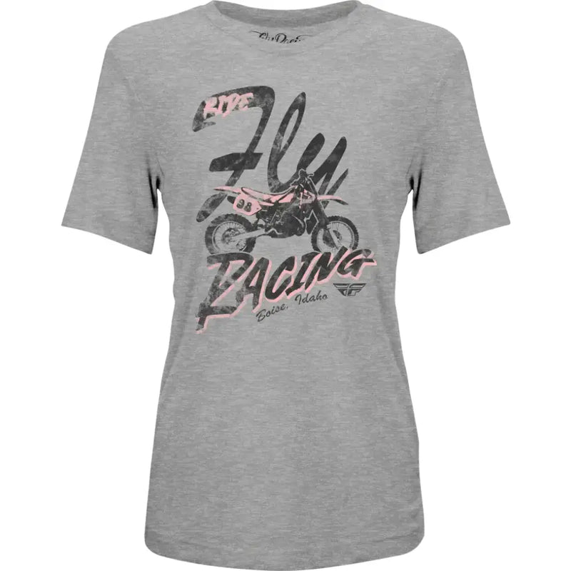 Fly Women's Vintage Tee Grey Lg - FLY RACING