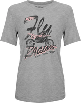 Fly Women's Vintage Tee Grey 2x - FLY RACING