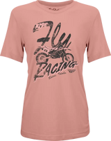 Fly Women's Vintage Tee Pink Xl - FLY RACING