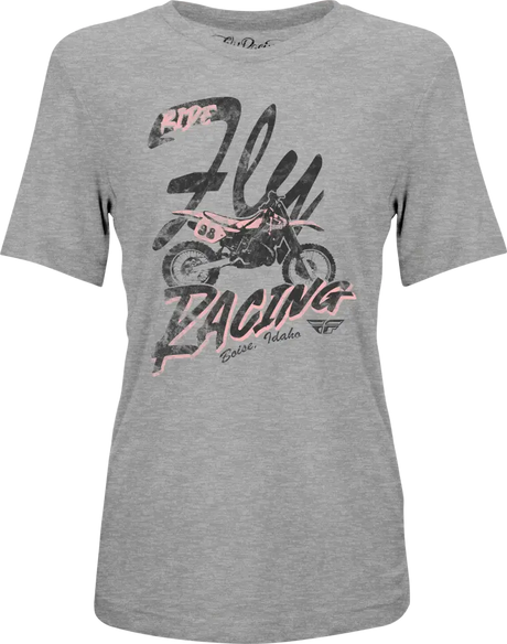 Fly Women's Vintage Tee Grey Sm - FLY RACING