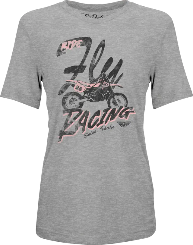Fly Women's Vintage Tee Grey Sm - FLY RACING