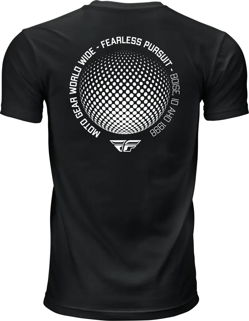 Fly Worldwide Tee Black Lg - FLY RACING
