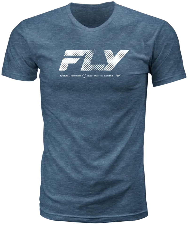 Fly Worldwide Tee Blue Lg - FLY RACING