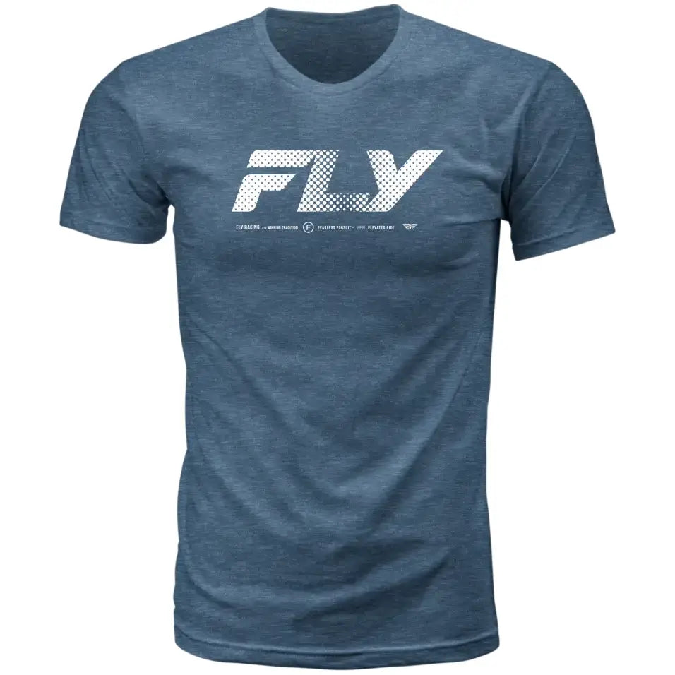 Fly Worldwide Tee Blue Lg - FLY RACING