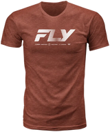 Fly Worldwide Tee Red Lg - FLY RACING