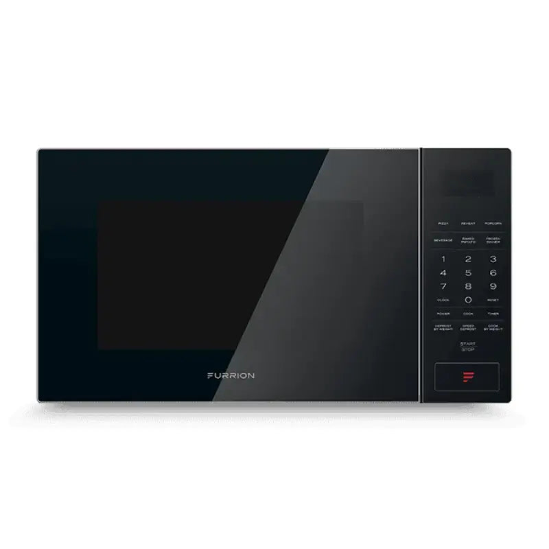 Furrion Llc 0.9 Cu Ft Built-in Microwave FMSN09-BL featuring sleek black design, 900 watts power, spacious interior for efficient cooking, seamless built-in integration, modern aesthetics, easy controls, perfect for RV, automotive, powersports, off-road, marine, truck accessories, interior, truck bed, RV parts, Inside RV, RV Parts Shop, Exterior Parts & Accessories, RV Appliances RV Air Conditioner RV Refer, AVADA - Best Sellers.