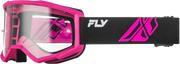 Focus Goggle Black/Pink W/ Clear Lens - FLY RACING