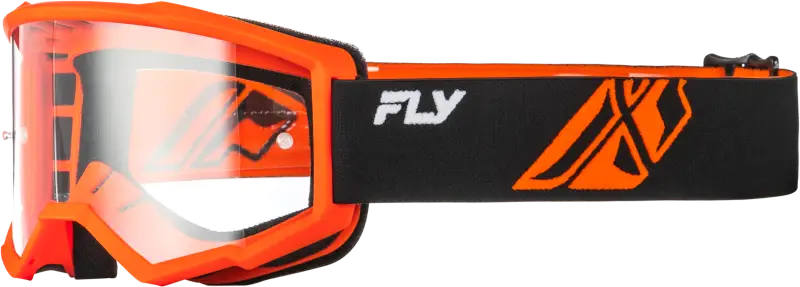 Focus Goggle Black/Orange W/ Clear Lens - FLY RACING