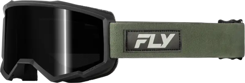 Focus Sand Goggle Green/Black W/ Dark Smoke Lens - FLY RACING