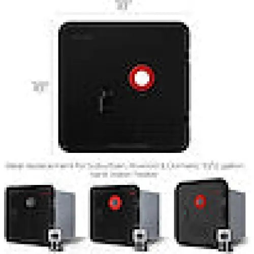 FOGATTI Water Heater Access Door: Fogatti Black Water Heater Door 18 x 18 FSBDA1818