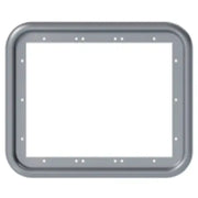 FOGATTI Water Heater Access Door Frame: Fogatti Grey Trim Ring 15 x 18 RTRAXG1518